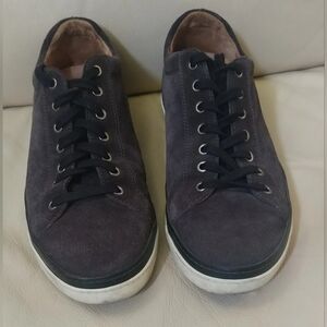 ALLEN EDMONDS PORTER DERBY 50993 MEN'S GRAY SUEDE LEATHER OXFORDS SIZE 10 D